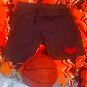 NBA Shorts Black/Grey/White specs Red logo Size Large retail $10